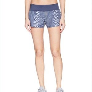 Nike Dri-fit Running Shorts Size XS Navy Blue Gray Zebra Print 905327 Drawstring